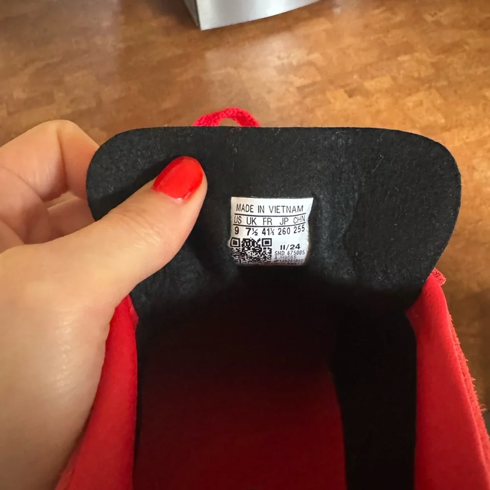 Adidas Red and Black Sneakers